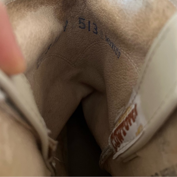 COWTOWN Mexico White Leather Cowboy Boots - Picture 9 of 12